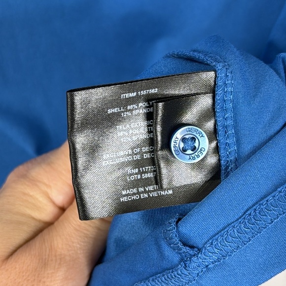 Gerry Blue Stretch Athletic Classic Golf Polo Shirt Men's Size Medium - Picture 5 of 6